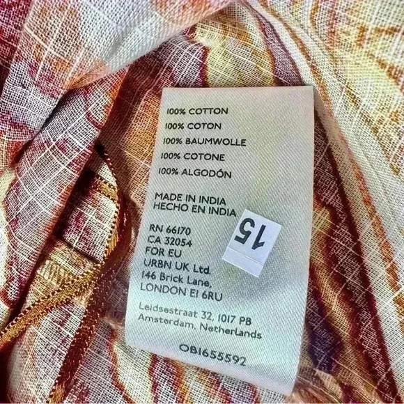 Free People Women's Kendra Cotton Printed Strapless Top Size X-Small - Picture 12 of 15